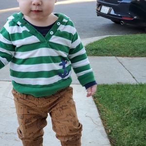 Baby Boden Striped Hoodie